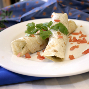 Recipe Hoisin Grilled Scallions with Flour Tortillas