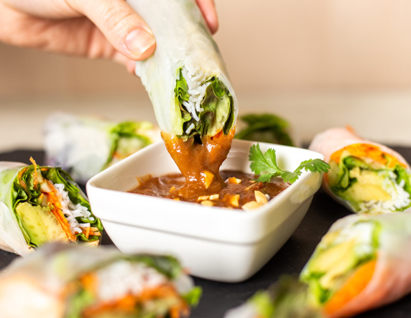 Recipe Hoisin Peanut Dipping Sauce for Spring Rolls
