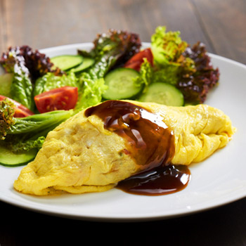 Recipe Imitation Crab Fried Omelette with Oyster Mayo S