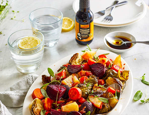 Recipe Miso Glazed Roasted Root Vegetables