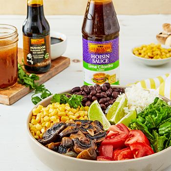 Recipe Mushroom Burrito Bowl  Lime Cilantro Dressing S