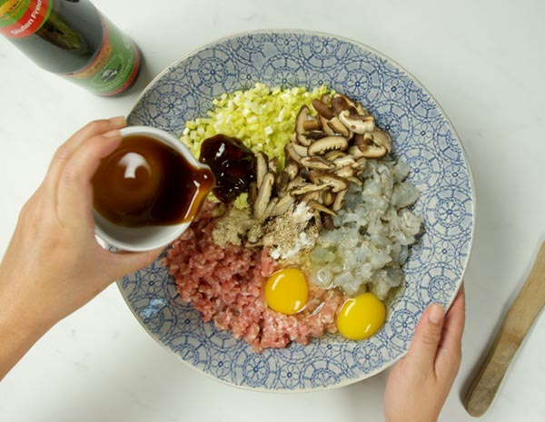 香菇鮮蝦豬肉餃