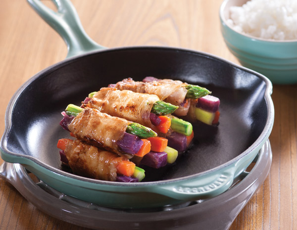 Recipe Pork and Veggie Bundles