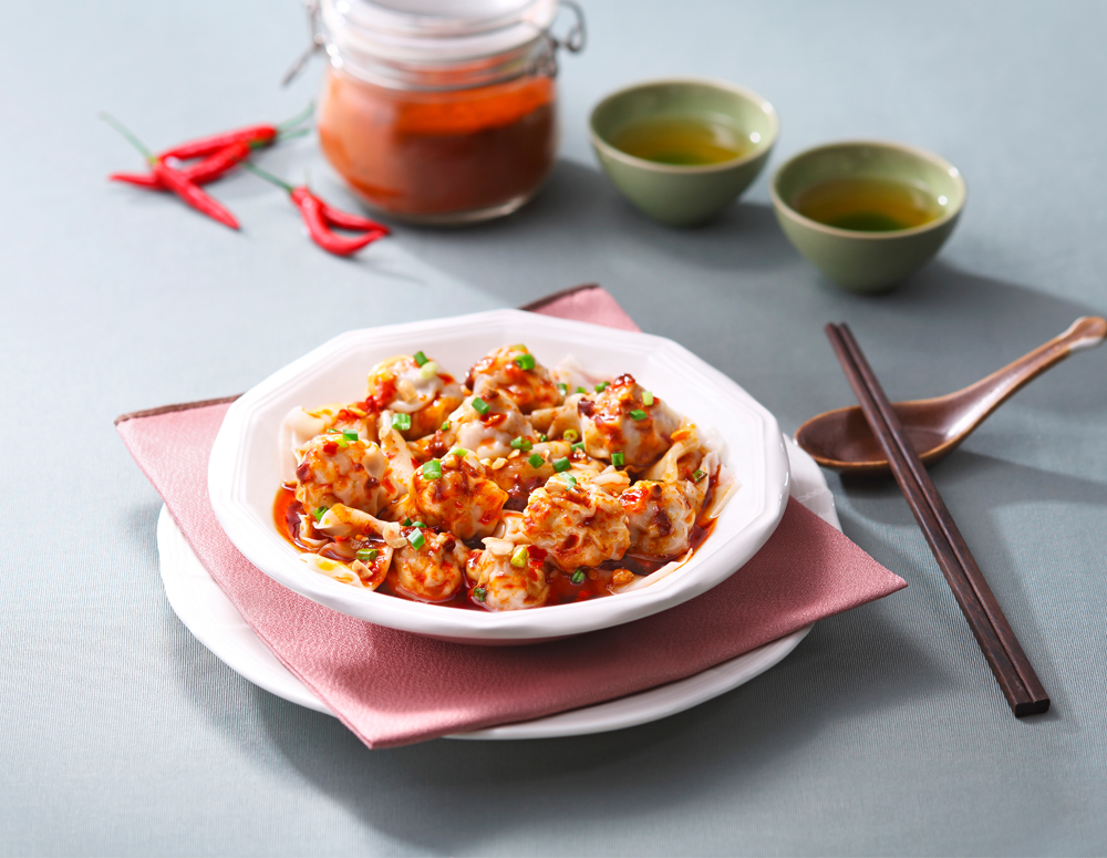 Recipe Pork Dumplings in Hot Chili Oil