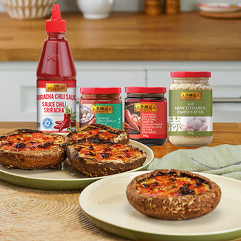 Pizza aux champignons portobellos