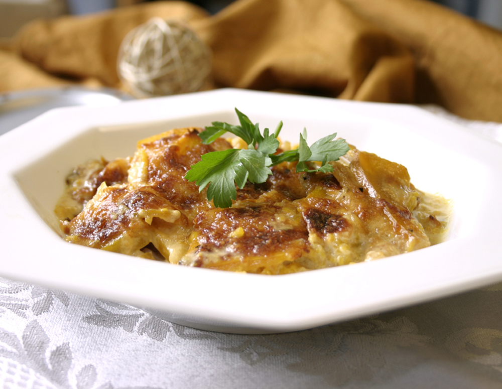 Recipe Pumpkin Au-Gratin with Lee Kum Kee Panda Brand Oyster Flavored sauce