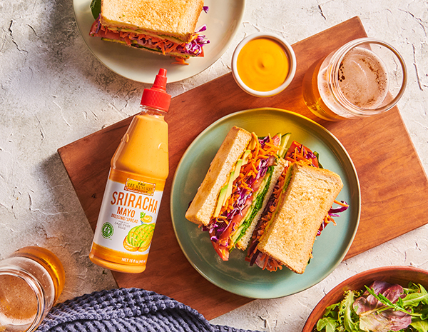 Recipe Rainbow Veggie Sandwich