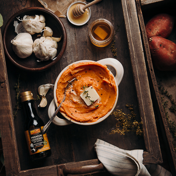 Recipe Roasted Garlic Mashed Sweet Potatoes S