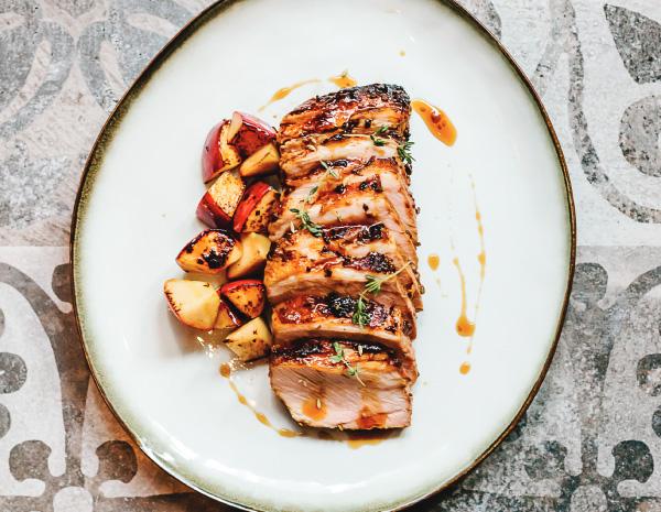 Recipe Roasted Pork with Teriyaki Sauce