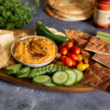 Recipe Roasted Red Pepper & Sriracha Hummus S