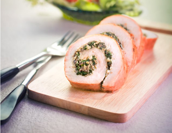 Recipe Roasted Stuffed Turkey Roll