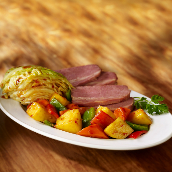 Recipe Sauteed Vegetables and Corned Beef with Premium Oyster Flavored Sauce