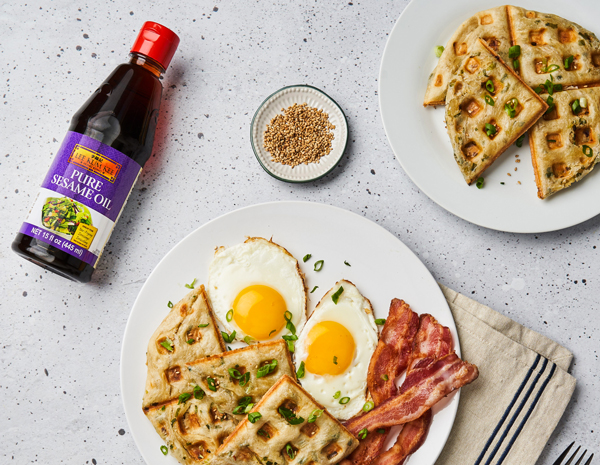 Scallion Pancake Waffles