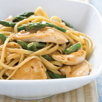 Recipe Sesame Noodles with Chicken and Asparagus