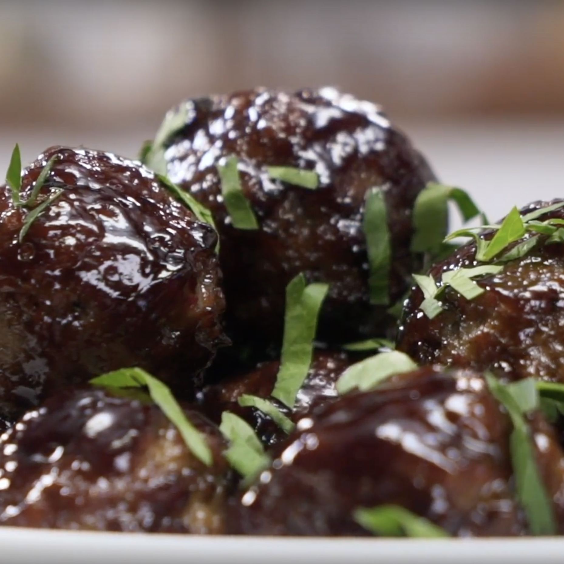 Recipe Sheet Pan Meatballs with Hoisin Sauce S