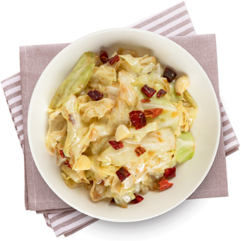 熗炒手撕包心菜 (蓮花白)