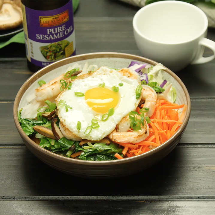 Recipe Shrimp and Egg Breakfast Grain Bowl S