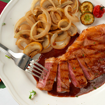Recipe Sirloin steak in Red Wine Oyster Sauce