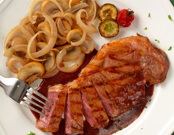 Sirloin steak in Red Wine Oyster Sauce