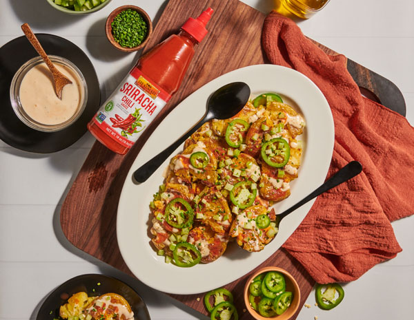 Recipe Smashed Buffalo Potatoes