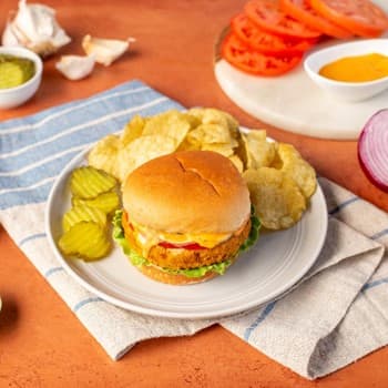 Sriracha Mayo Chickpea Burger