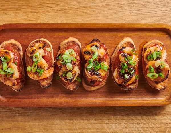 Recipe Spicy Hoisin Shrimp Bruschetta