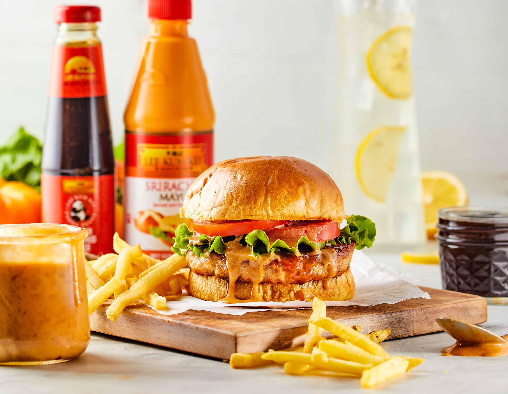 Recipe Spicy Salmon Burger