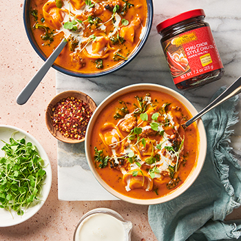 Recipe Spicy Sausage and Kale Tortellini Soup S