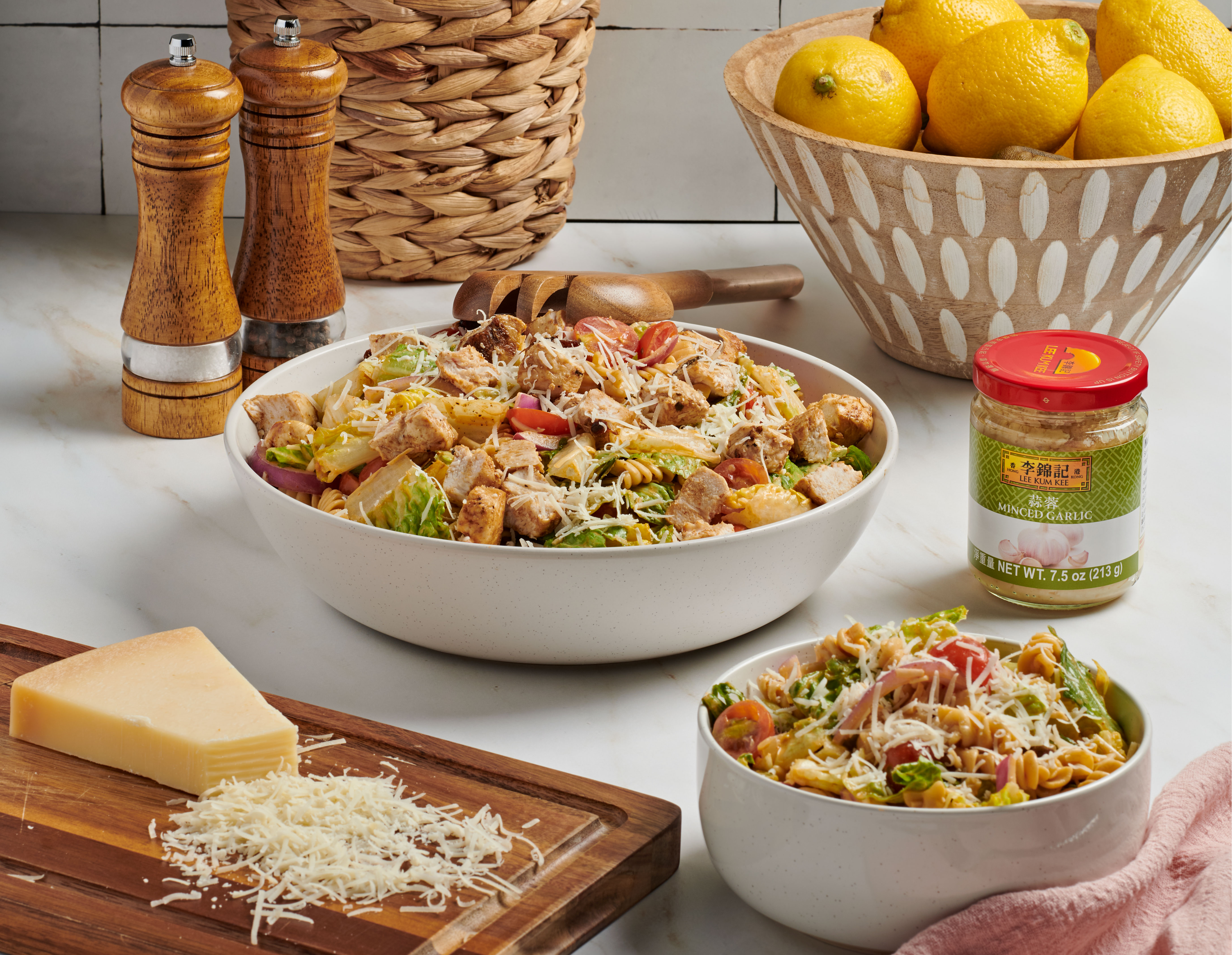 Recipe Spicy Tahini Caesar Pasta Salad