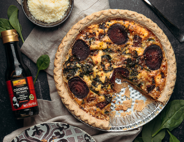 Recipe Spinach & Beet Quiche