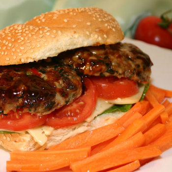 Recipe Spinach Mozzarella Burger