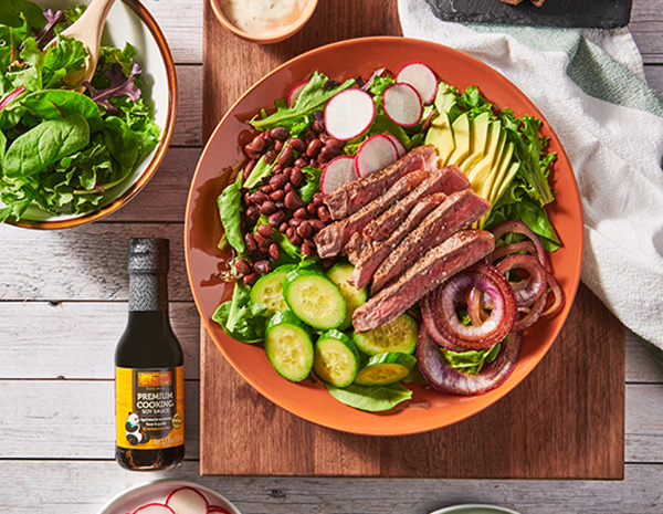Recipe Steak Salad with Parmesan Peppercorn Ranch Dressing
