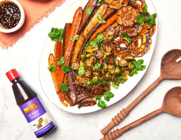 Recipe Sticky Hoisin Fall Roasted Vegetables