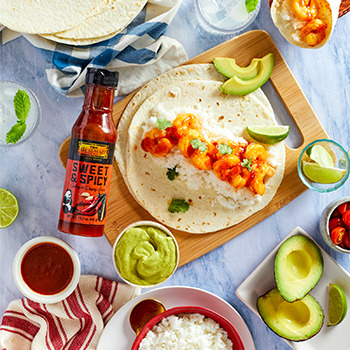 Recipe Sweet  Spicy Shrimp Burritos S