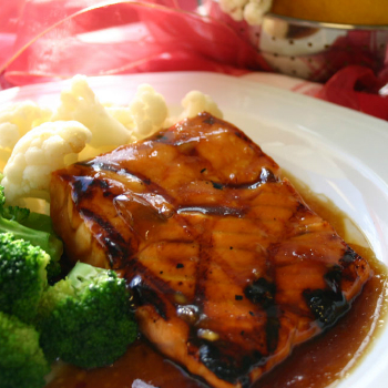 Recipe Sweet Ginger Salmon with Plum Sauce