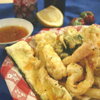 Recipe Tempura Basket with plum Sauce