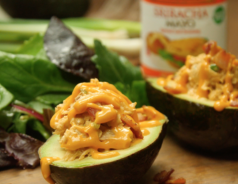 Recipe Tuna Stuffed Avocado with Bacon