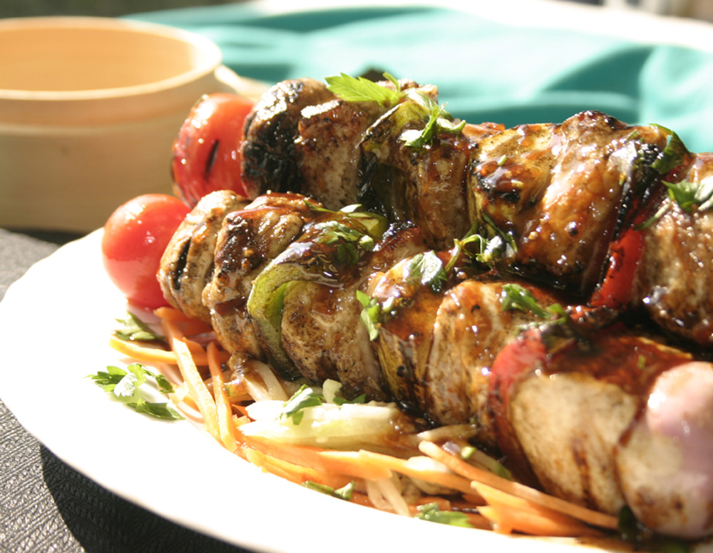 Recipe Turkey with Vegetable Kabobs