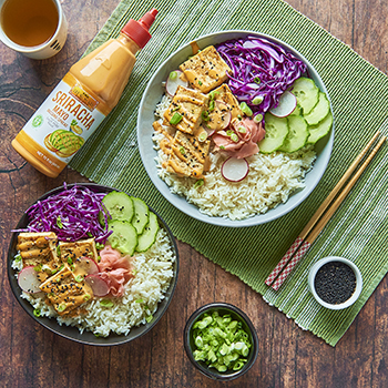 Vegetarian Tofu Poke Bowls