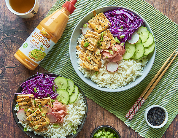 Vegetarian Tofu Poke Bowls