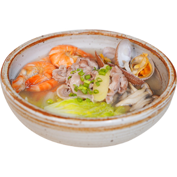 海鮮肉片粉絲湯