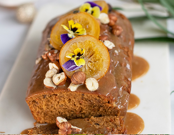 Salted Caramel Glaze Spice Cake