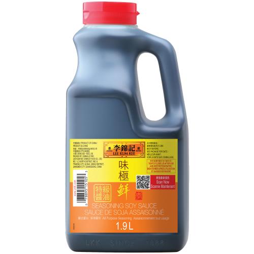 Sauce de soja assaisonnée, 1.9 L, Seau