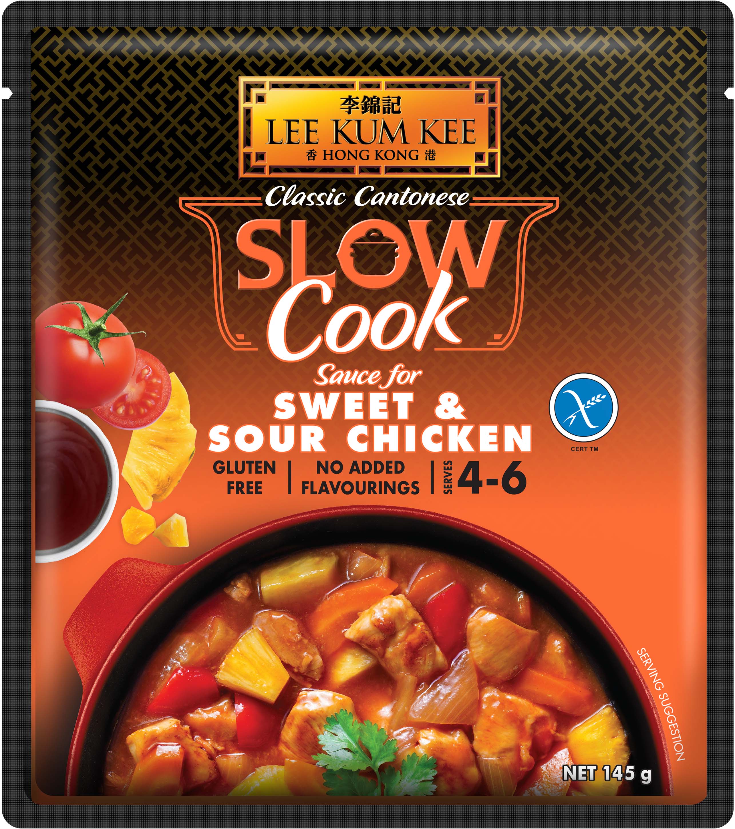 LI230594300171731LKKSlowCookSauceSweetSourChicken145gPouch3Dft