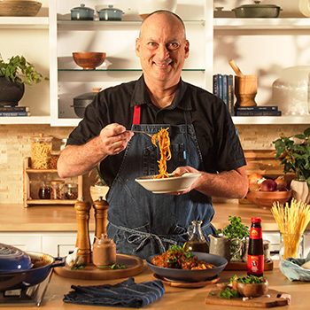 A spaghetti and meatballs recipe transformed with Lee Kum Kee oyster sauce.