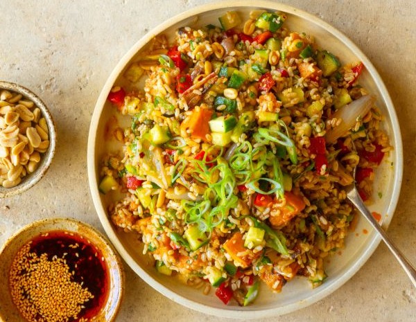 Spicy Brown Rice Salad