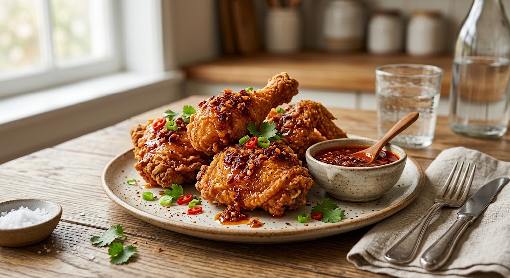 Spicy Buttermilk Fried Chicken Recipe with Chili Crisp Original