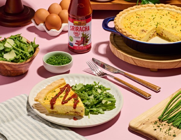 A spicy quiche lorraine recipe perfect for Mother's Day Brunch