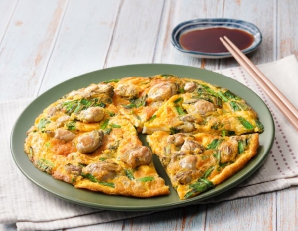 Chinese Chive and Oyster Pancake