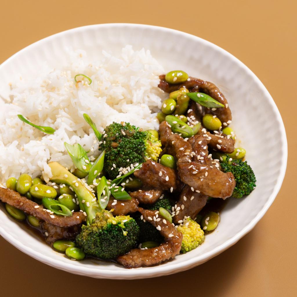 Teriyaki Beef  Broccoli Bowls